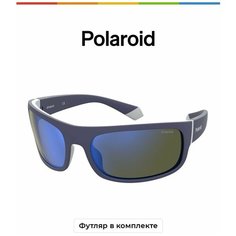 Солнцезащитные очки Polaroid Polaroid PLD 2125/S XW0 5X PLD 2125/S XW0 5X, синий, серый