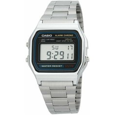 Наручные часы CASIO Vintage A-158WA-1, черный, серебряный