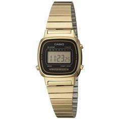 Наручные часы CASIO Vintage LA670WGA-1, золотой, серый