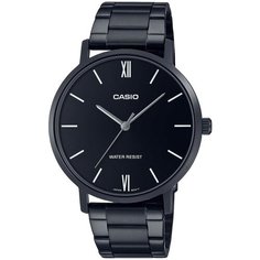 Наручные часы CASIO Collection MTP-VT01B-1B, черный, серебряный