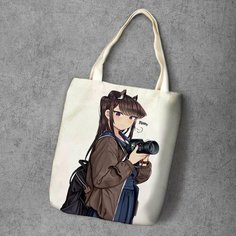 Сумка шоппер Anime Dakimakura, фактура рельефная, мультиколор