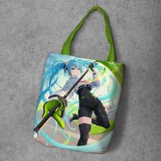 Сумка шоппер Anime Dakimakura, фактура рельефная, мультиколор