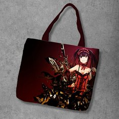 Сумка шоппер Anime Dakimakura, фактура рельефная, мультиколор
