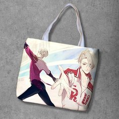 Сумка шоппер Anime Dakimakura, фактура рельефная, мультиколор