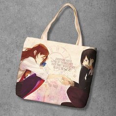 Сумка шоппер Anime Dakimakura, фактура рельефная, мультиколор