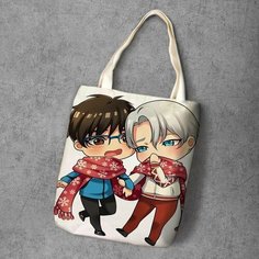 Сумка шоппер Anime Dakimakura, фактура рельефная, мультиколор