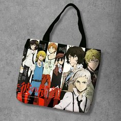 Сумка шоппер Anime Dakimakura, фактура рельефная, мультиколор