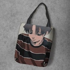 Сумка шоппер Anime Dakimakura, фактура рельефная, мультиколор