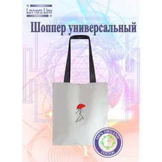 Сумка шоппер , фактура зернистая, белый, красный