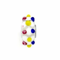 Шарм Handinsilver ( Посеребриручку ) Подвеска-шарм из муранского стекла Lampwork разноцветный (1шт), муранское стекло, мультиколор