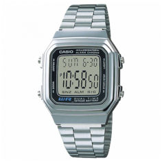 Наручные часы CASIO, белый, серебряный