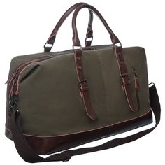 Сумка дорожная UggosBags, 50 л, 24х39х55 см, ручная кладь, зеленый, хаки