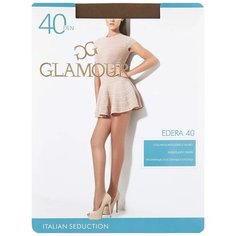 Колготки Glamour, 40 den, размер 4, коричневый, бежевый