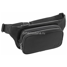 Сумка поясная Bruno Perri, фактура гладкая, черный
