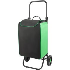Сумка-тележка Исток, 45 л, 42х98х36 см, черный, зеленый Istok