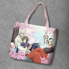 Сумка шоппер Anime Dakimakura, фактура рельефная, мультиколор