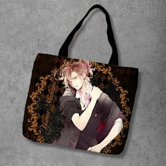 Сумка шоппер Anime Dakimakura, фактура рельефная, мультиколор