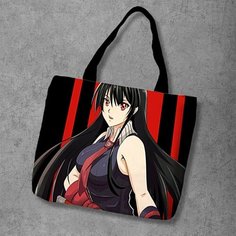 Сумка шоппер Anime Dakimakura, фактура рельефная, мультиколор