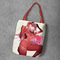 Сумка шоппер Anime Dakimakura, фактура рельефная, мультиколор