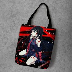 Сумка шоппер Anime Dakimakura, фактура рельефная, мультиколор