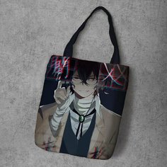 Сумка шоппер Anime Dakimakura, фактура рельефная, мультиколор