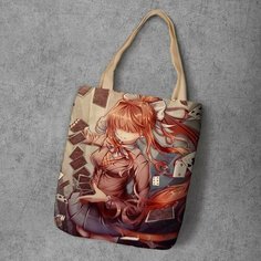 Сумка шоппер Anime Dakimakura, фактура рельефная, мультиколор