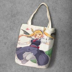 Сумка шоппер Anime Dakimakura, фактура рельефная, мультиколор