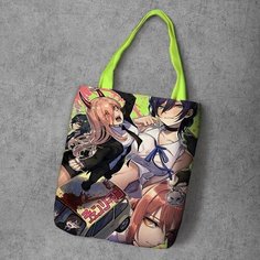 Сумка шоппер Anime Dakimakura, фактура рельефная, мультиколор