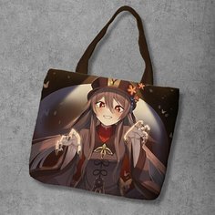 Сумка шоппер Anime Dakimakura, фактура рельефная, мультиколор