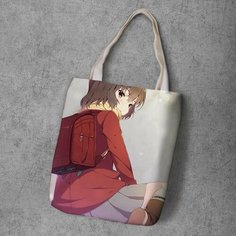 Сумка шоппер Anime Dakimakura, фактура рельефная, мультиколор