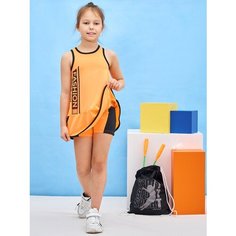 Костюм спортивный Микита, размер 158, оранжевый, черный