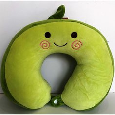Подушка для шеи , 1 шт., коричневый, зеленый