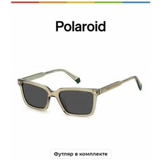 Солнцезащитные очки Polaroid Polaroid PLD 4116/S/X 10A M9 PLD 4116/S/X 10A M9, бежевый