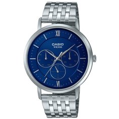 Наручные часы CASIO, серебряный, синий