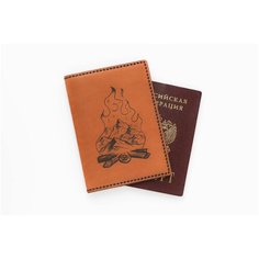 Обложка для паспорта COUP, коричневый