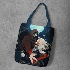 Сумка шоппер Anime Dakimakura, фактура рельефная, мультиколор