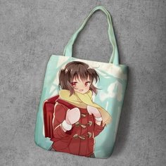 Сумка шоппер Anime Dakimakura, фактура рельефная, мультиколор