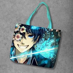 Сумка шоппер Anime Dakimakura, фактура рельефная, мультиколор