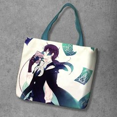 Сумка шоппер Anime Dakimakura, фактура рельефная, мультиколор