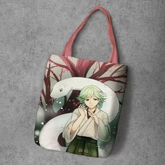 Сумка шоппер Anime Dakimakura, фактура рельефная, мультиколор