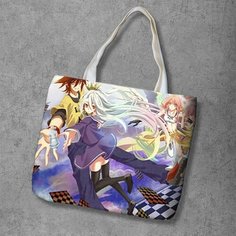 Сумка шоппер Anime Dakimakura, фактура рельефная, мультиколор