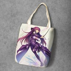 Сумка шоппер Anime Dakimakura, фактура рельефная, мультиколор