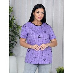 Футболка LOVETEX.STORE, размер 44, фиолетовый