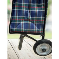 Сумка-тележка , 30 л, 23х92х31 см, синий, зеленый