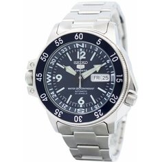Наручные часы SEIKO, синий, серебряный