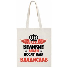 Сумка шоппер CoolPodarok, бежевый