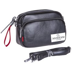 Сумка кросс-боди , фактура гладкая, черный