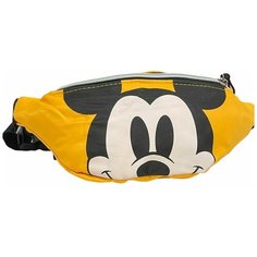 Сумка поясная , желтый, белый