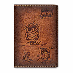 Обложка для паспорта kRAst 140804, коричневый