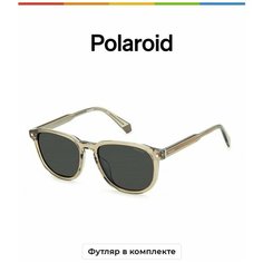 Солнцезащитные очки Polaroid, серый, бежевый